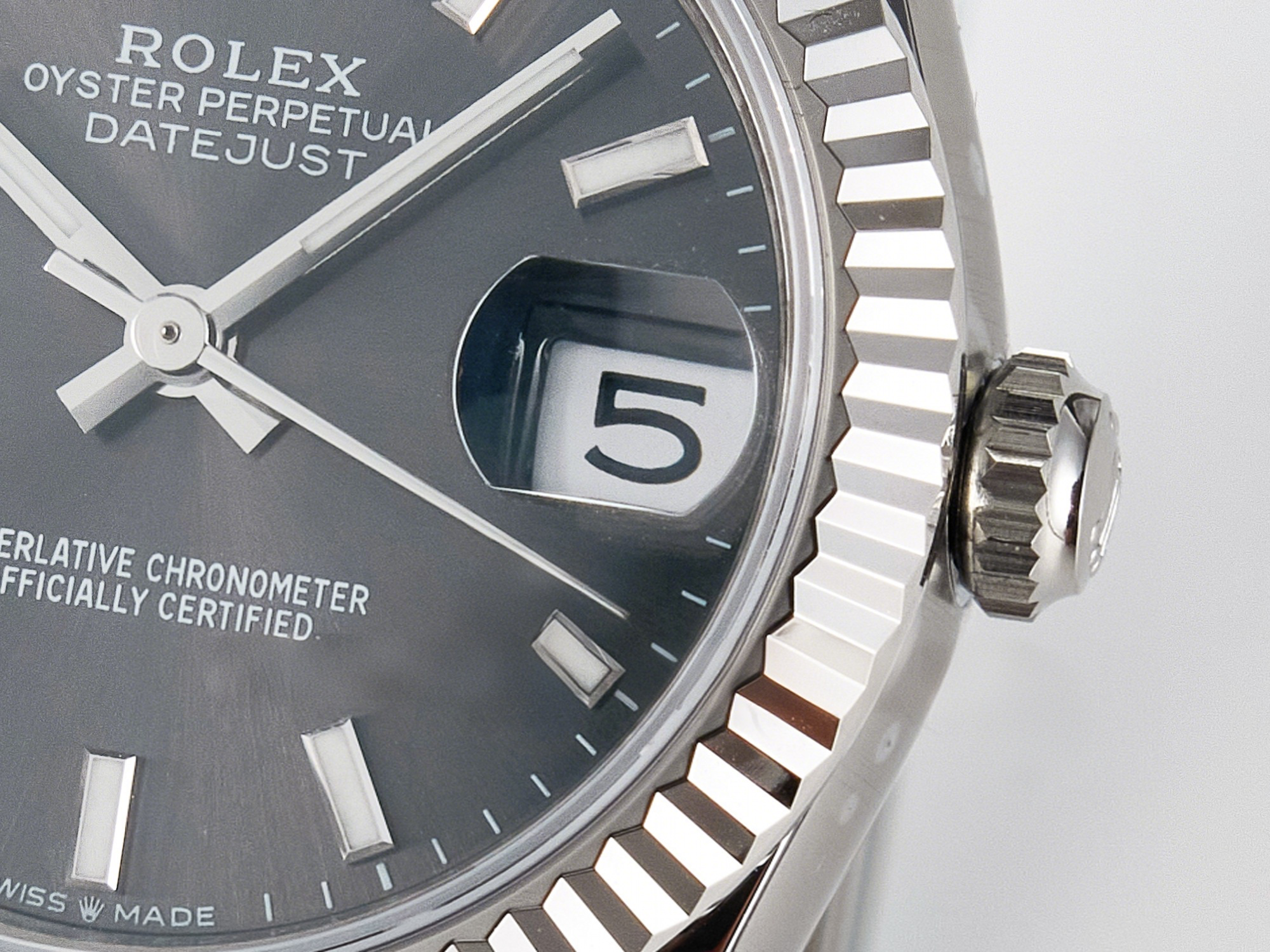 Rolex DateJust 31 278274 ARF 1:1 Best Edition 904L Steel Gray Dial Stick Marker on SS Oyster Bracelet ETA 2688-fasswatch