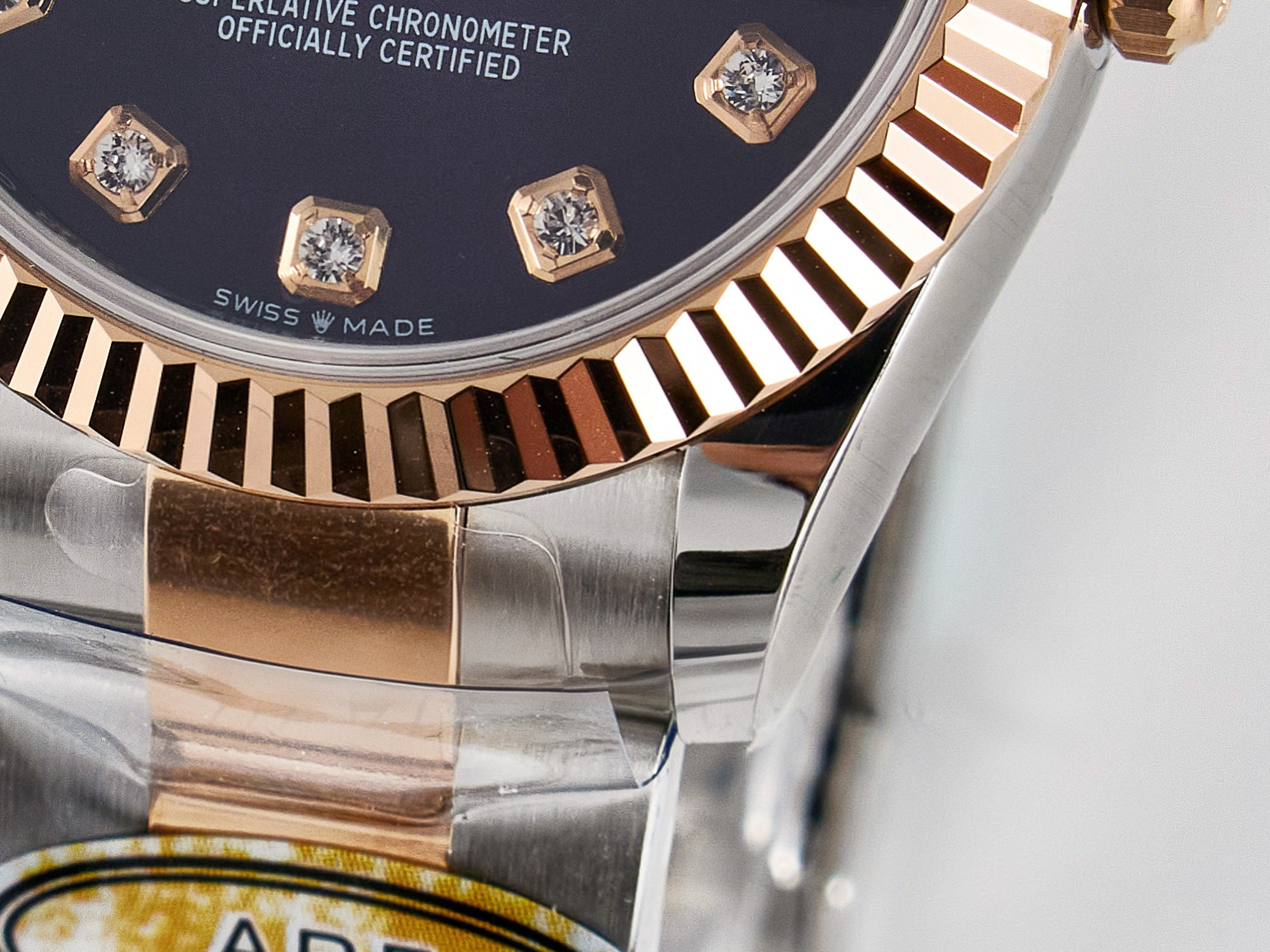 Rolex DateJust 31 278271 ARF 1:1 Best Edition 904L Steel Purple Diamonds Dial on SS/RG Oyster Bracelet ETA 2688-fasswatch