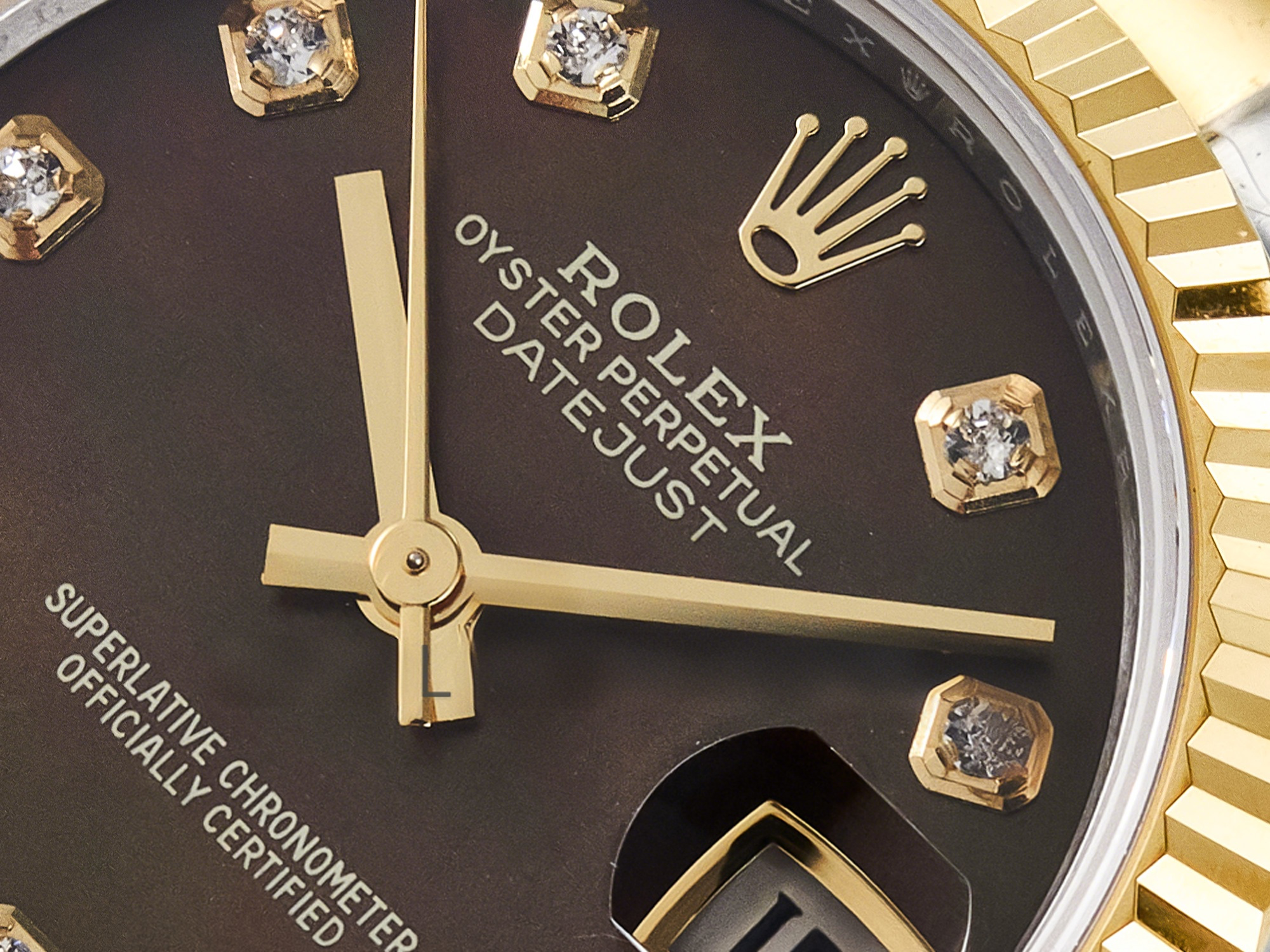 Rolex DateJust 31 278273 ARF 1:1 Best Edition 904L Steel Brown Diamonds Dial on SS/YG Oyster Bracelet ETA 2688-fasswatch