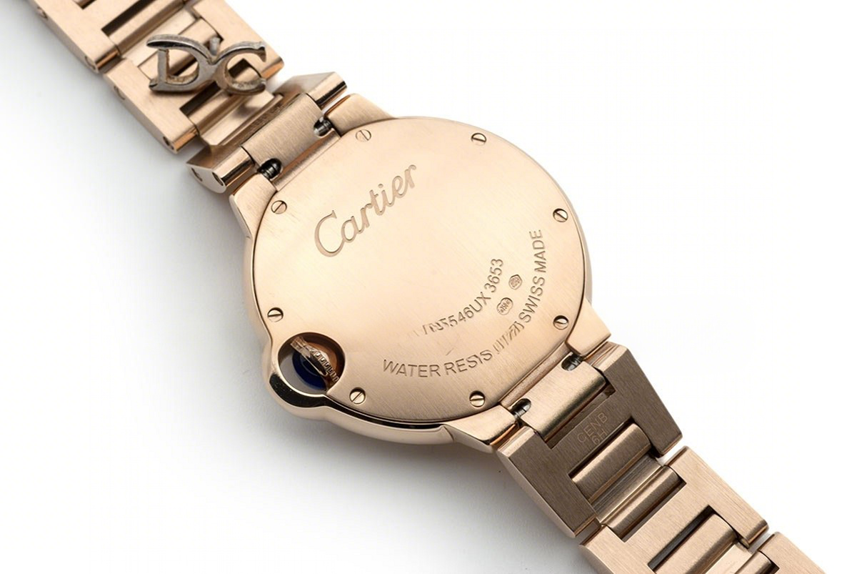 Ballon Bleu de Cartier 33mm White Dial in Rose Gold-fasswatch