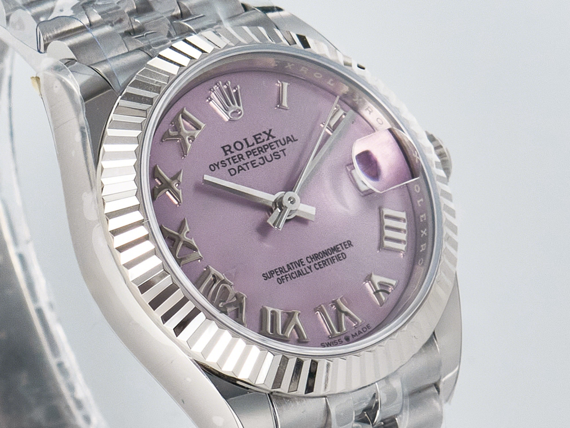 Rolex DateJust 31 278274 ARF 1:1 Best Edition 904L Steel Pink Roman Dial on SS Jubilee Bracelet ETA 2688-fasswatch