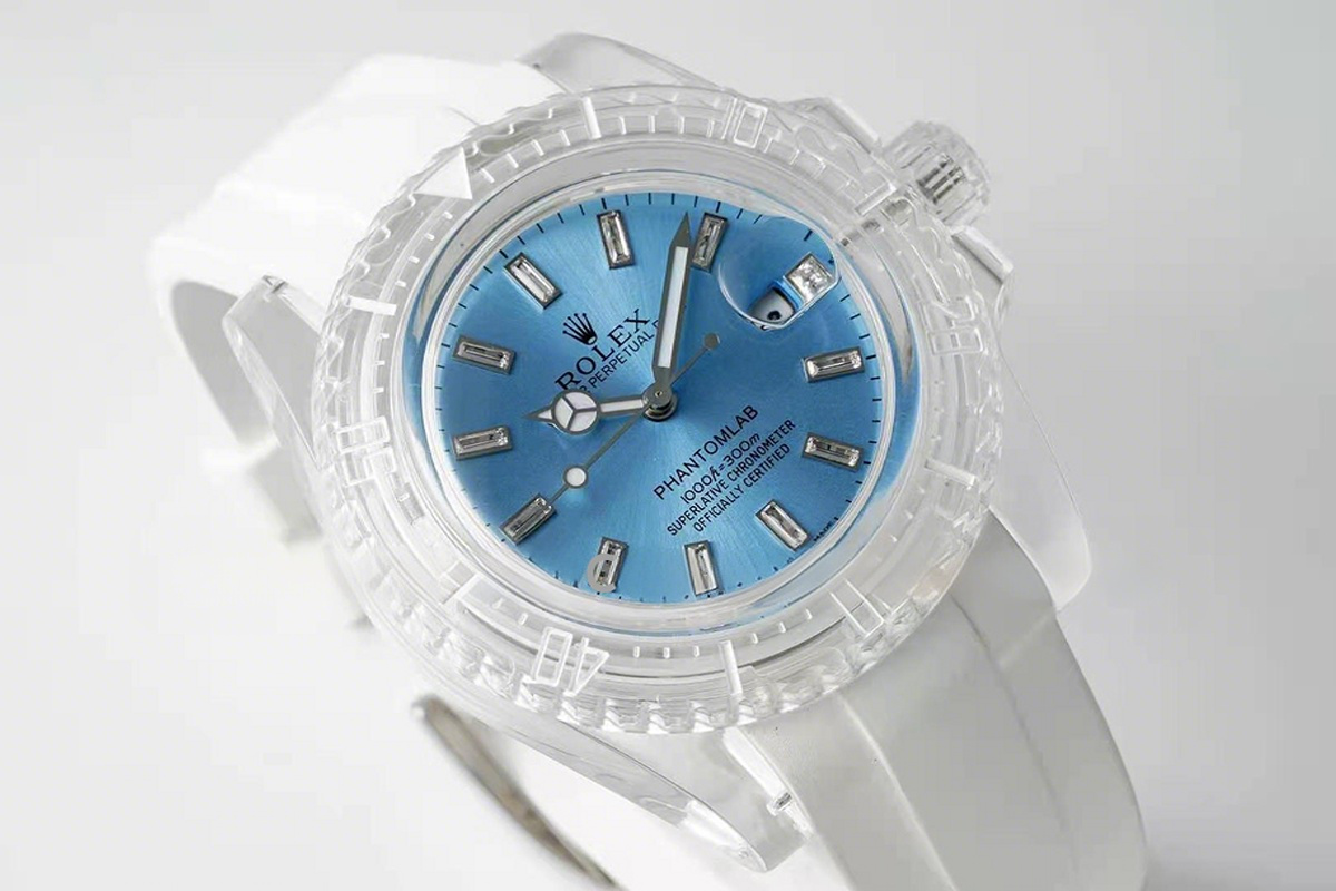Rolex Phantomlab Submariner Ice Blue Dial-fasswatch