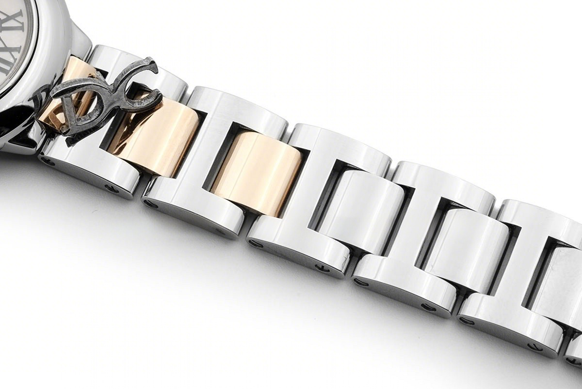 Cartier Ballon Bleu de Cartier 28mm Mother of Pearl Dial in Steel and Gold-fasswatch