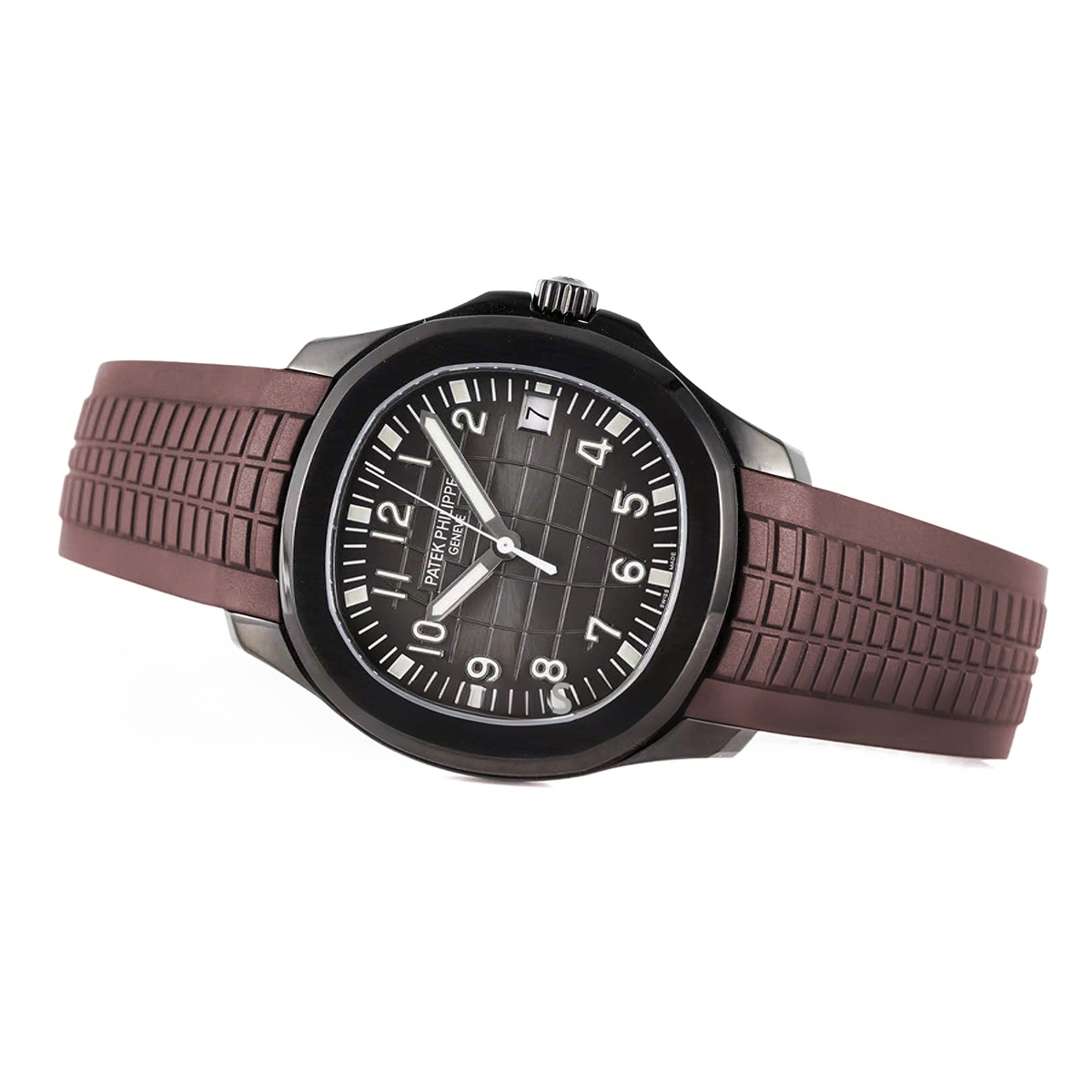 Patek Philippe Aquanaut 5167A ‘Black Venom Limited Edition’ Black Dial on Brown Rubber Strap-fasswatch