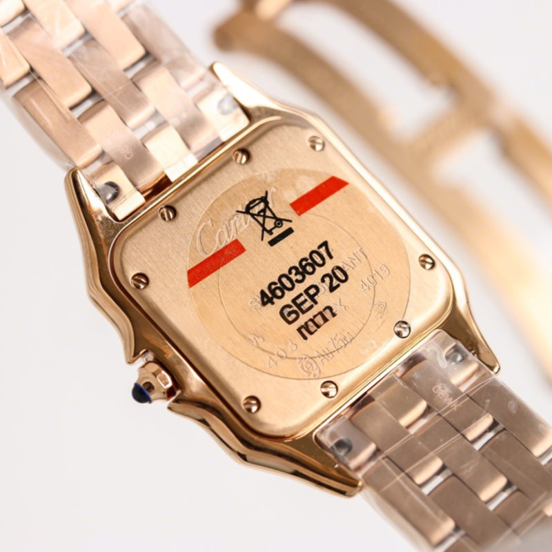 Cartier Panthère De Cartier 27mm White Dial in Rose Gold-fasswatch