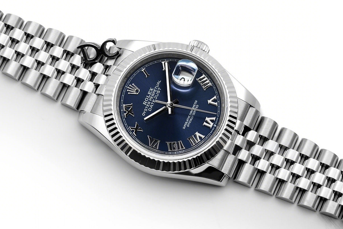 Rolex Datejust 36 116234 Blue Dial with Roman Numeral Markers-fasswatch