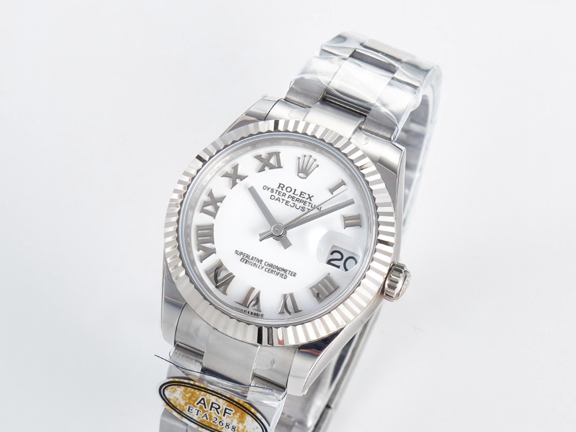 Rolex DateJust 31 278274 ARF 1:1 Best Edition 904L Steel White Roman Dial on SS Oyster Bracelet ETA 2688-fasswatch