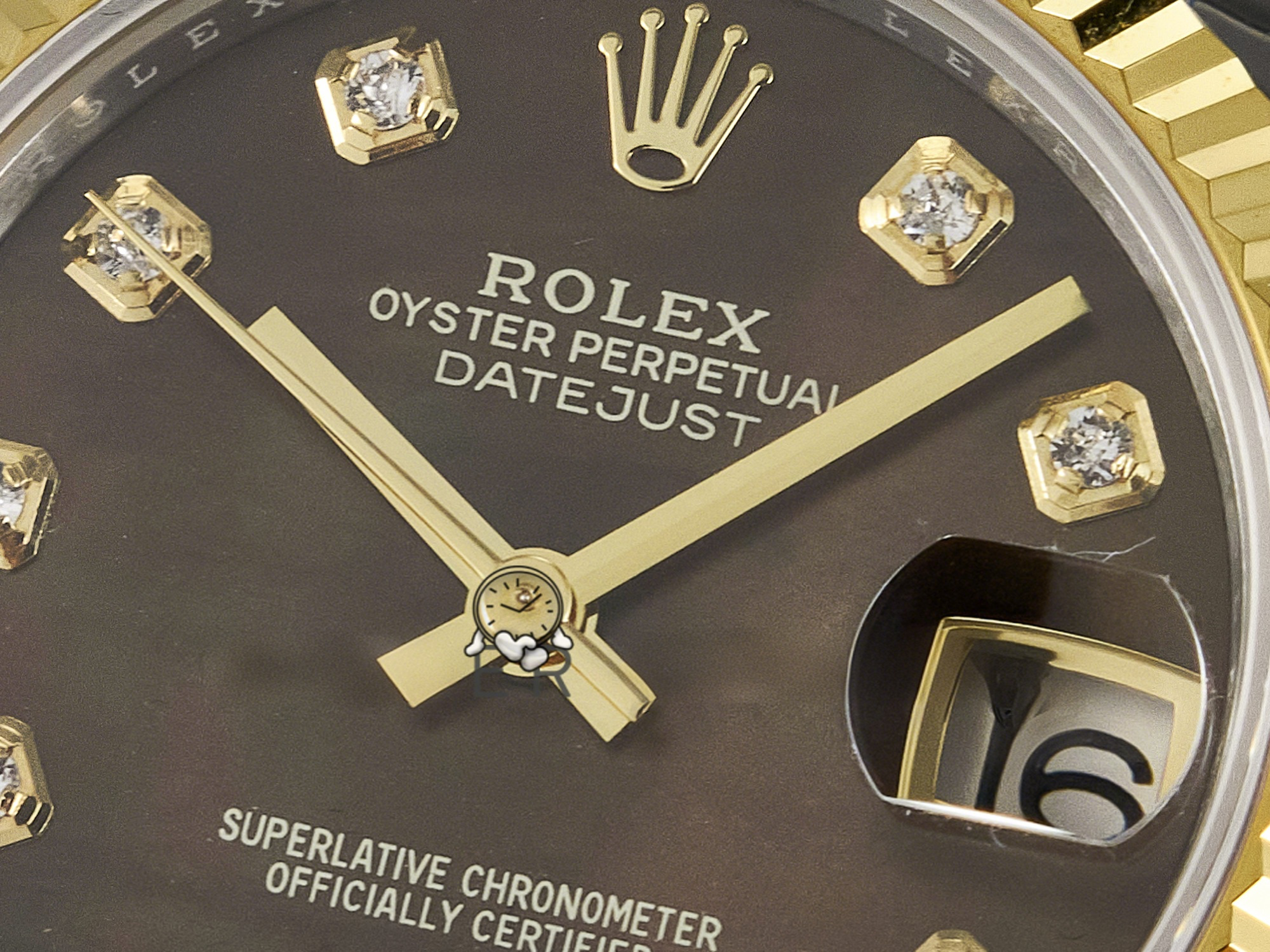 Rolex DateJust 31 278273 ARF 1:1 Best Edition 904L Steel Brown Diamonds Dial on SS/YG Jubilee Bracelet ETA 2688-fasswatch