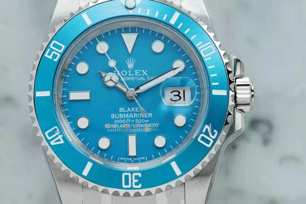 Rolex Blaken Submariner Blue-fasswatch