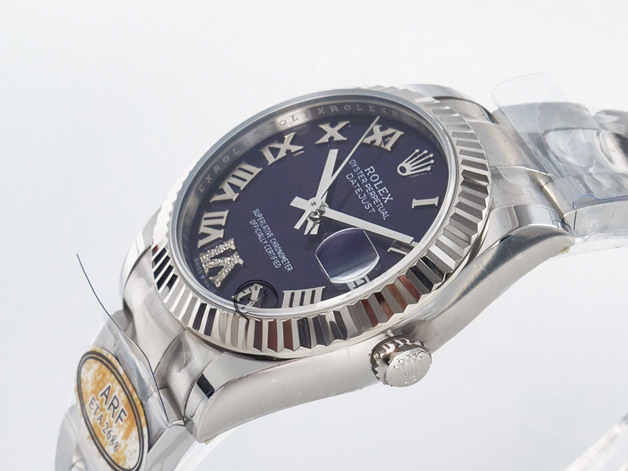 Rolex DateJust 31 278274 ARF 1:1 Best Edition 904L Steel Purple Roman Dial on SS Oyster Bracelet ETA 2688-fasswatch
