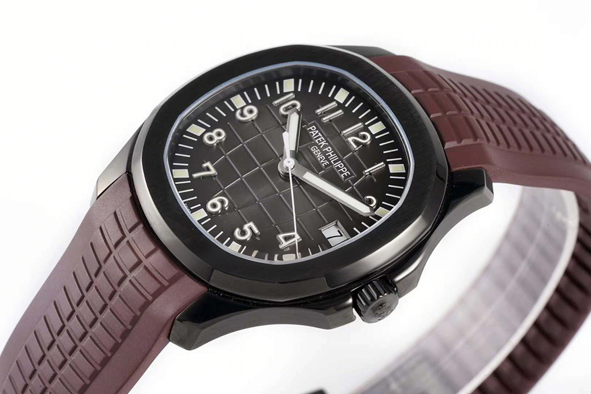 Patek Philippe Aquanaut 5167A ‘Black Venom Limited Edition’ Black Dial on Brown Rubber Strap-fasswatch
