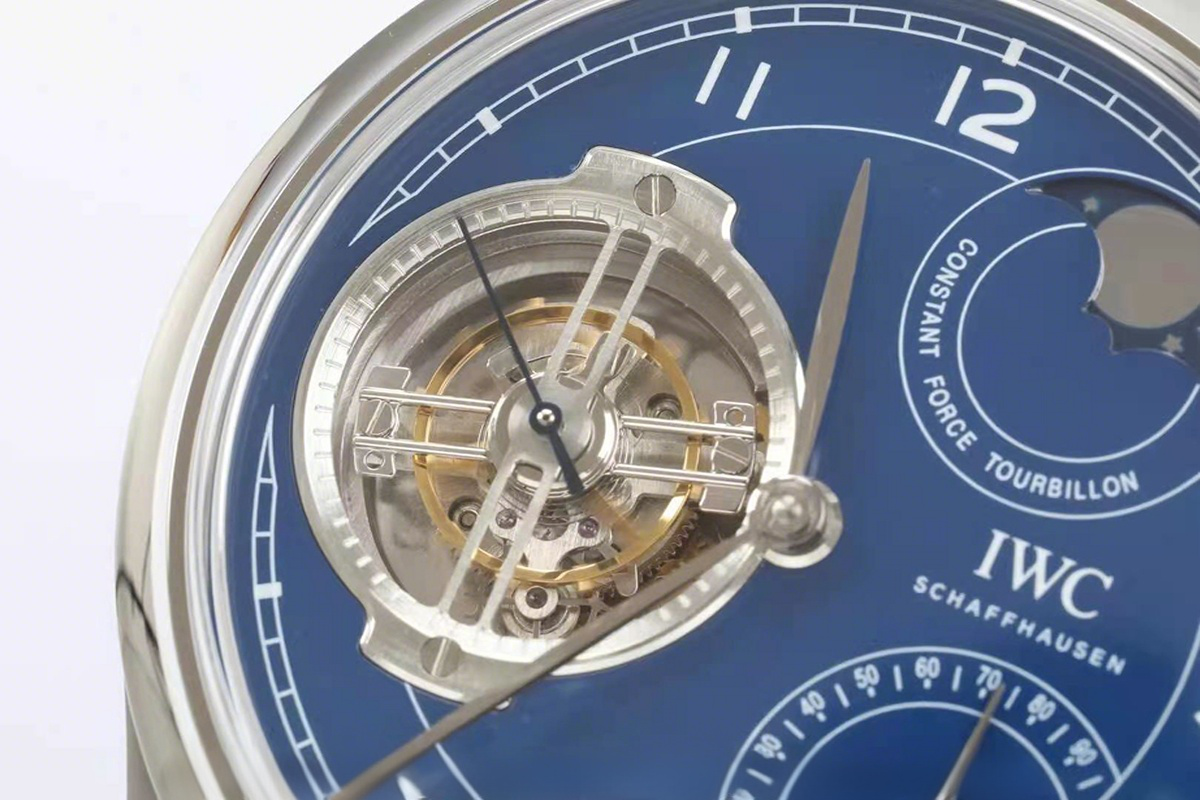 IWC Portugieser Constant-Force Tourbillon Edition ‘150 Years’ IW590203 Blue Dial-fasswatch