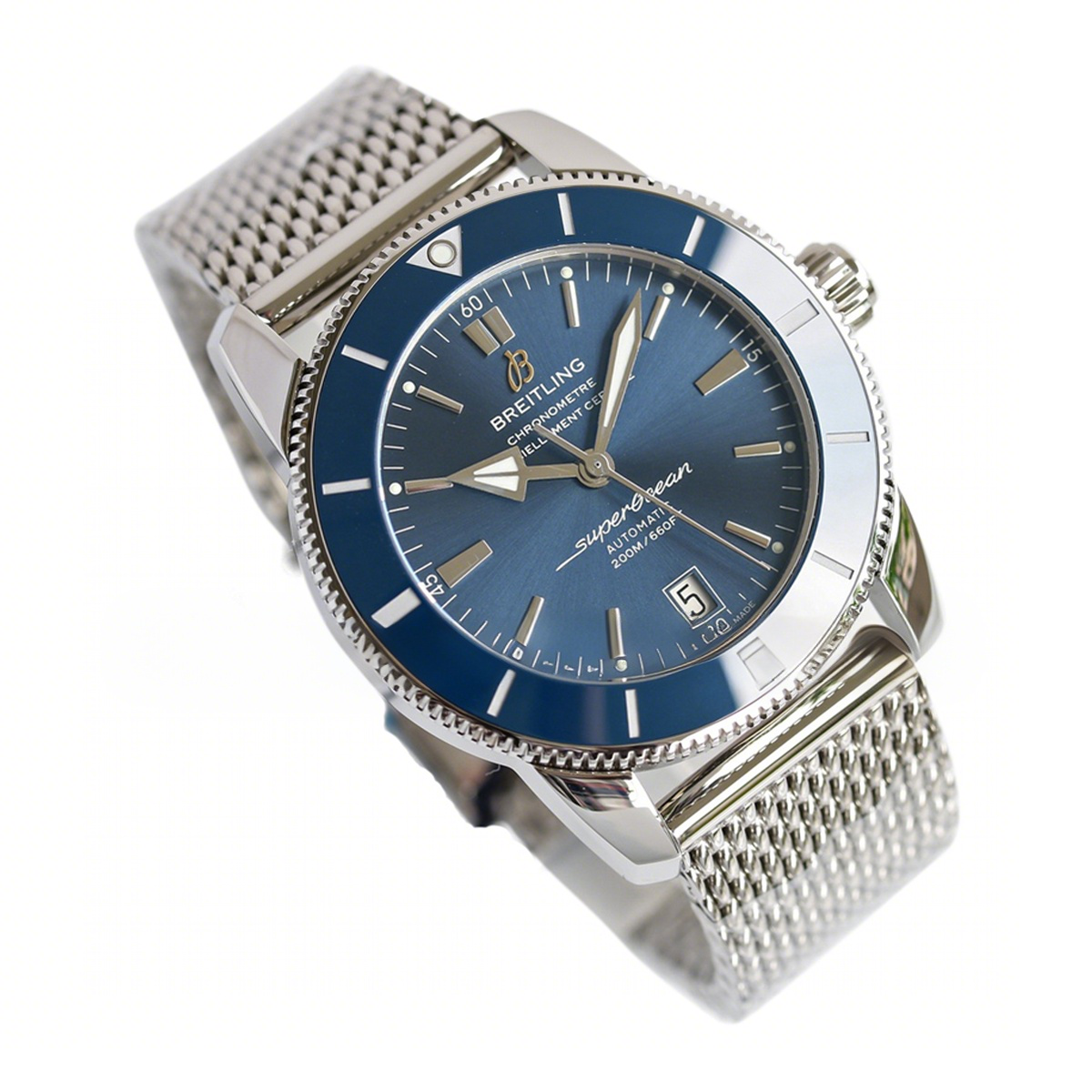 Breitling Superocean Heritage II B20 Automatic 42mm in Blue Dial on Blue Bezel-fasswatch
