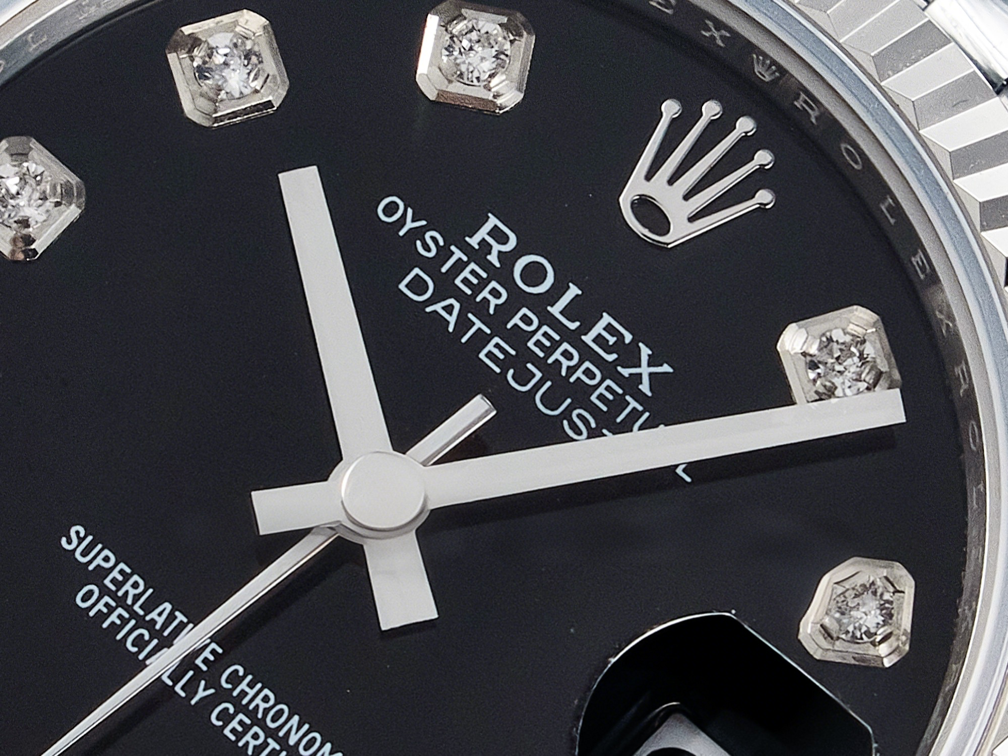 Rolex DateJust 31 278274 ARF 1:1 Best Edition 904L Steel Black Diamonds Dial on SS Jubilee Bracelet ETA 2688-fasswatch