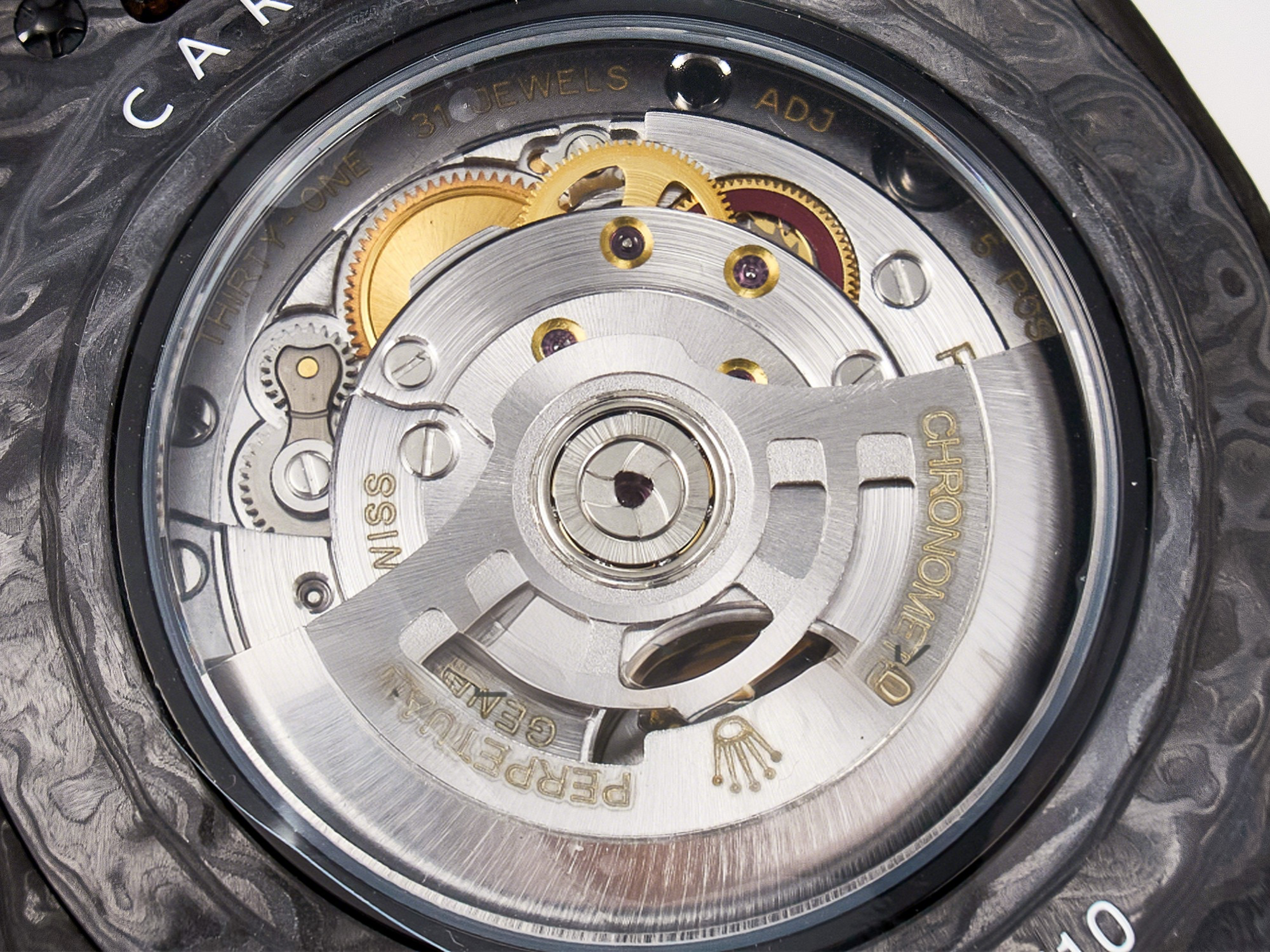 Rolex GMT Carbon DIWF Best Edition Yellow Roman Dial on Brown Nylon Strap SA3285 CHS V2-fasswatch