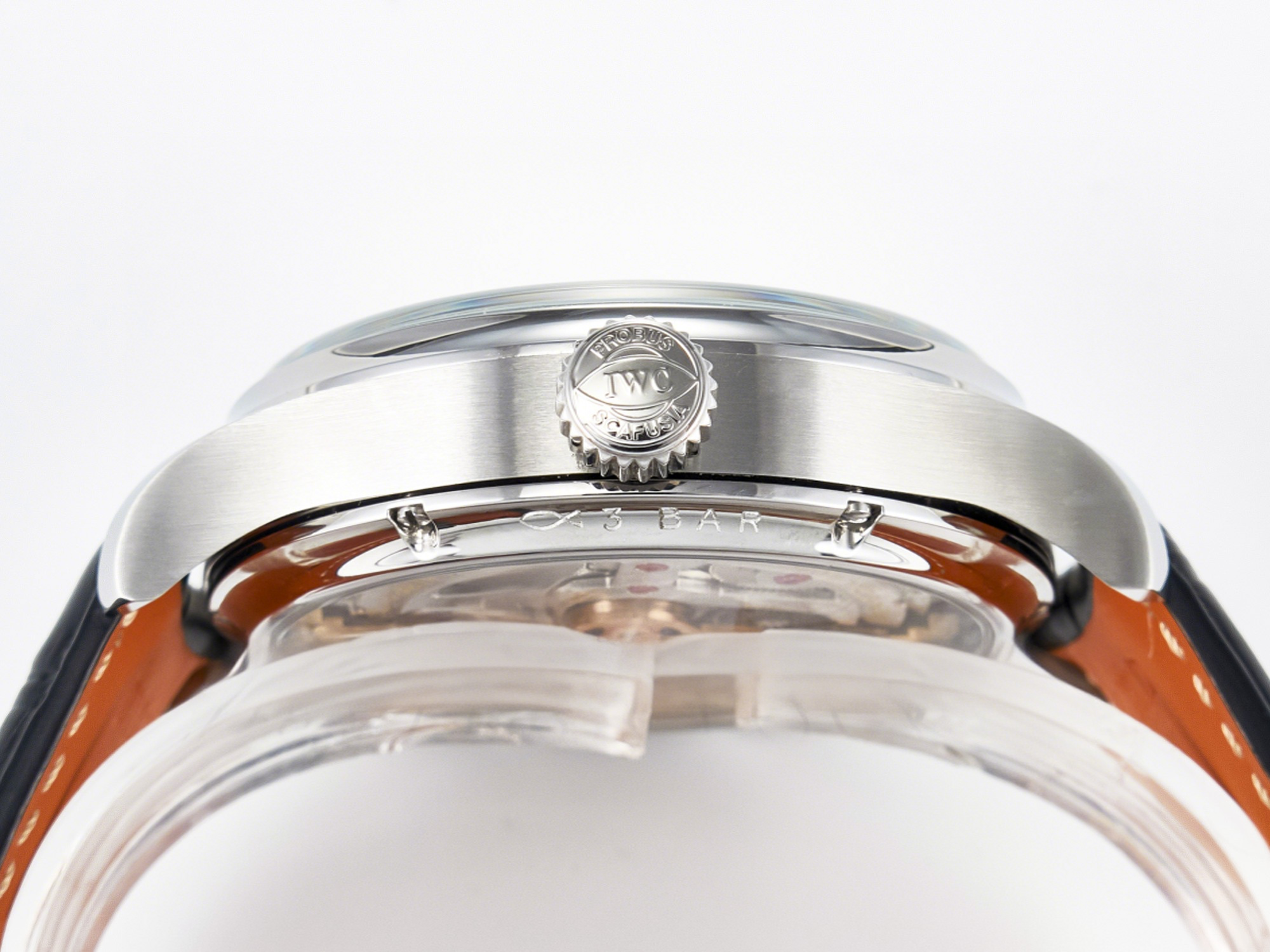 IWC IW5034 Portugieser Perpetual Calendar SS V9F 1:1 Best Edition Blue Dial on Black Leather Strap A52610-fasswatch