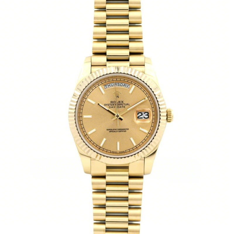 Rolex Day-Date 40 228238 Champagne Dial in Yellow Gold-fasswatch