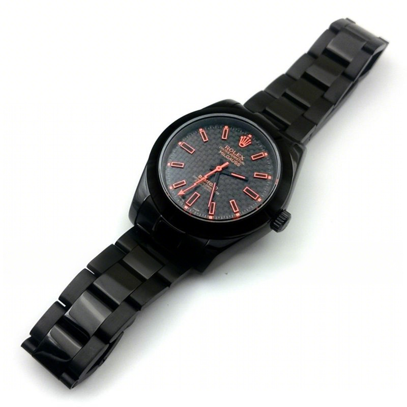 Rolex Bamford Milgauss SE Stealth GV Orange-fasswatch