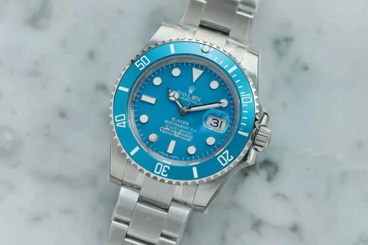 Rolex Blaken Submariner Blue-fasswatch
