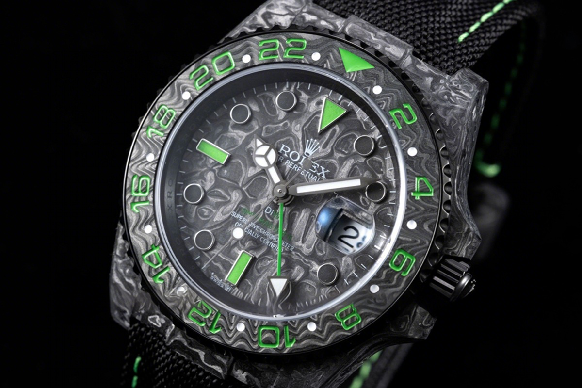 Rolex DIW GMT Stinger Carbon-fasswatch