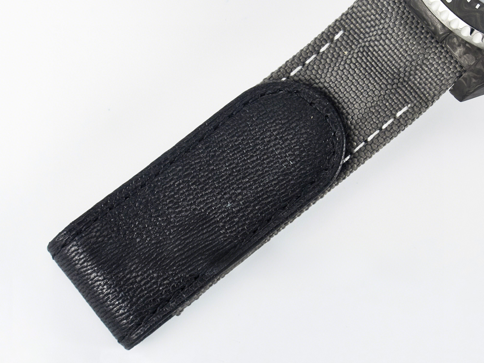 Rolex Sea Dweller 43mm Black Carbon DIWF Best Edition Gray Dial on Gray Nylon Strap A2824 V2-fasswatch