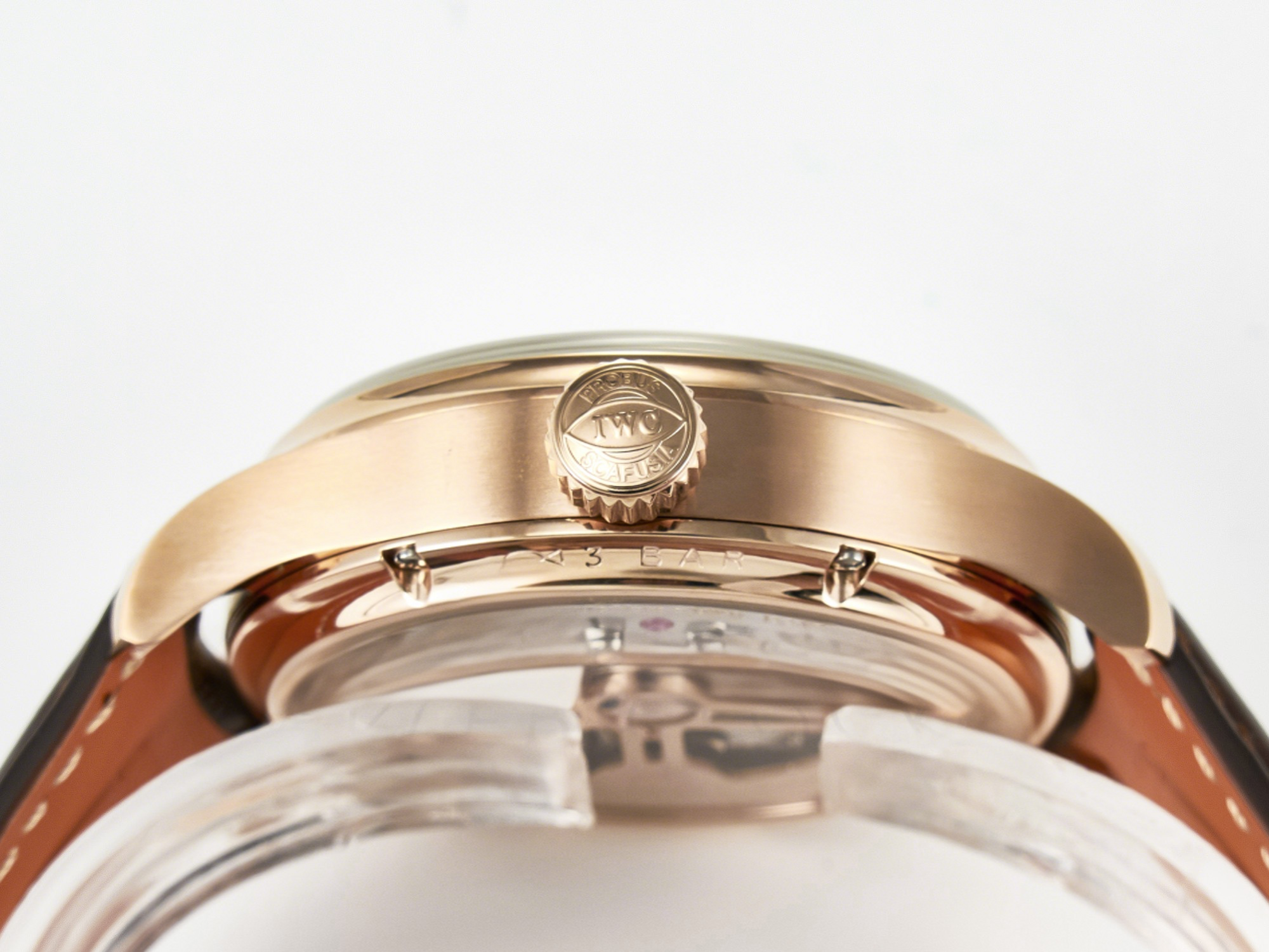 IWC IW5033 Portugieser Perpetual Calendar RG V9F 1:1 Best Edition White Dial on Brown Leather Strap A52610-fasswatch