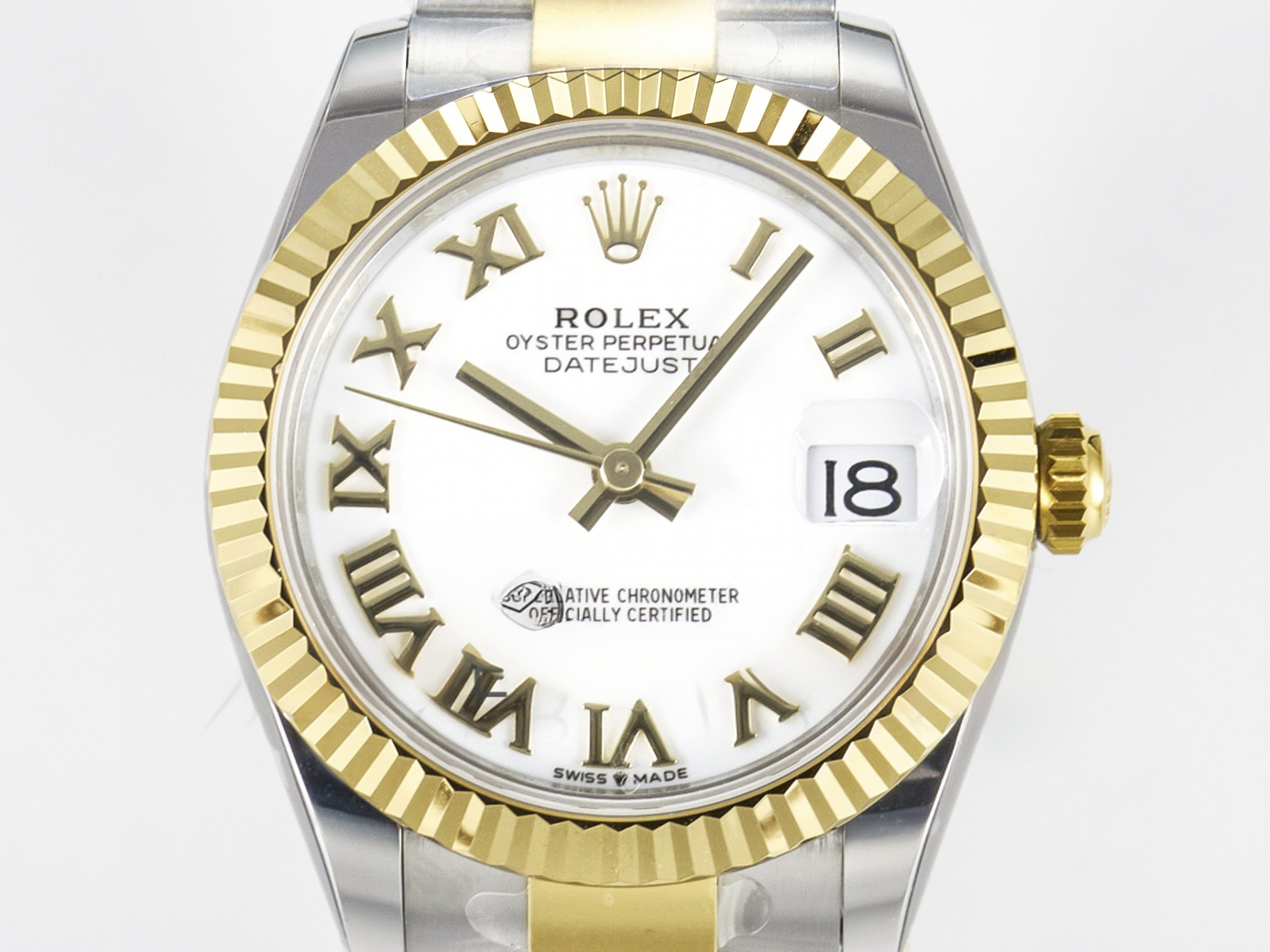 Rolex DateJust 31 278273 ARF 1:1 Best Edition 904L Steel White Roman Dial on SS/YG Oyster Bracelet ETA 2688-fasswatch