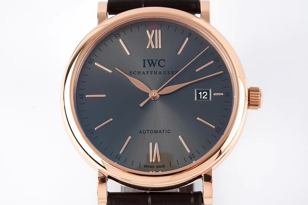 IWC Portofino Automatic IW356511 Grey Dial in Rose Gold-fasswatch