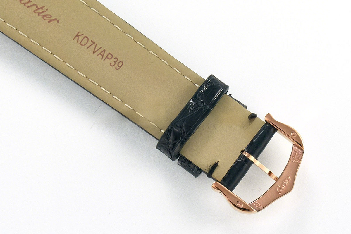 Cartier Ronde Must De Cartier 36mm White Dial with Diamond Bezel in Rose Gold-fasswatch