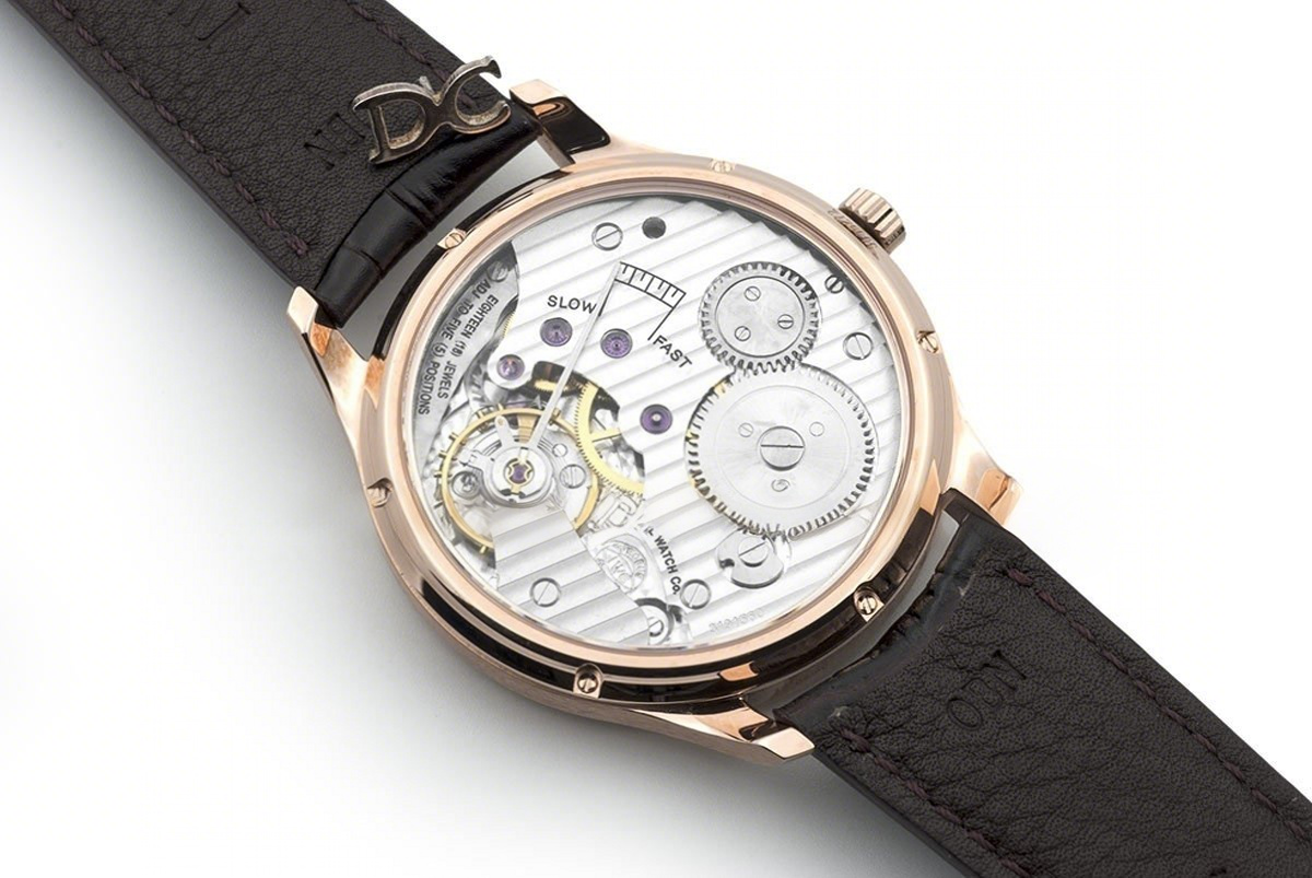 IWC Portuguese Hand Wound Eight Days IW545406 Black Dial in Rose Gold-fasswatch