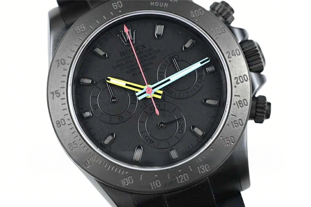 Rolex Daytona Blaken-fasswatch