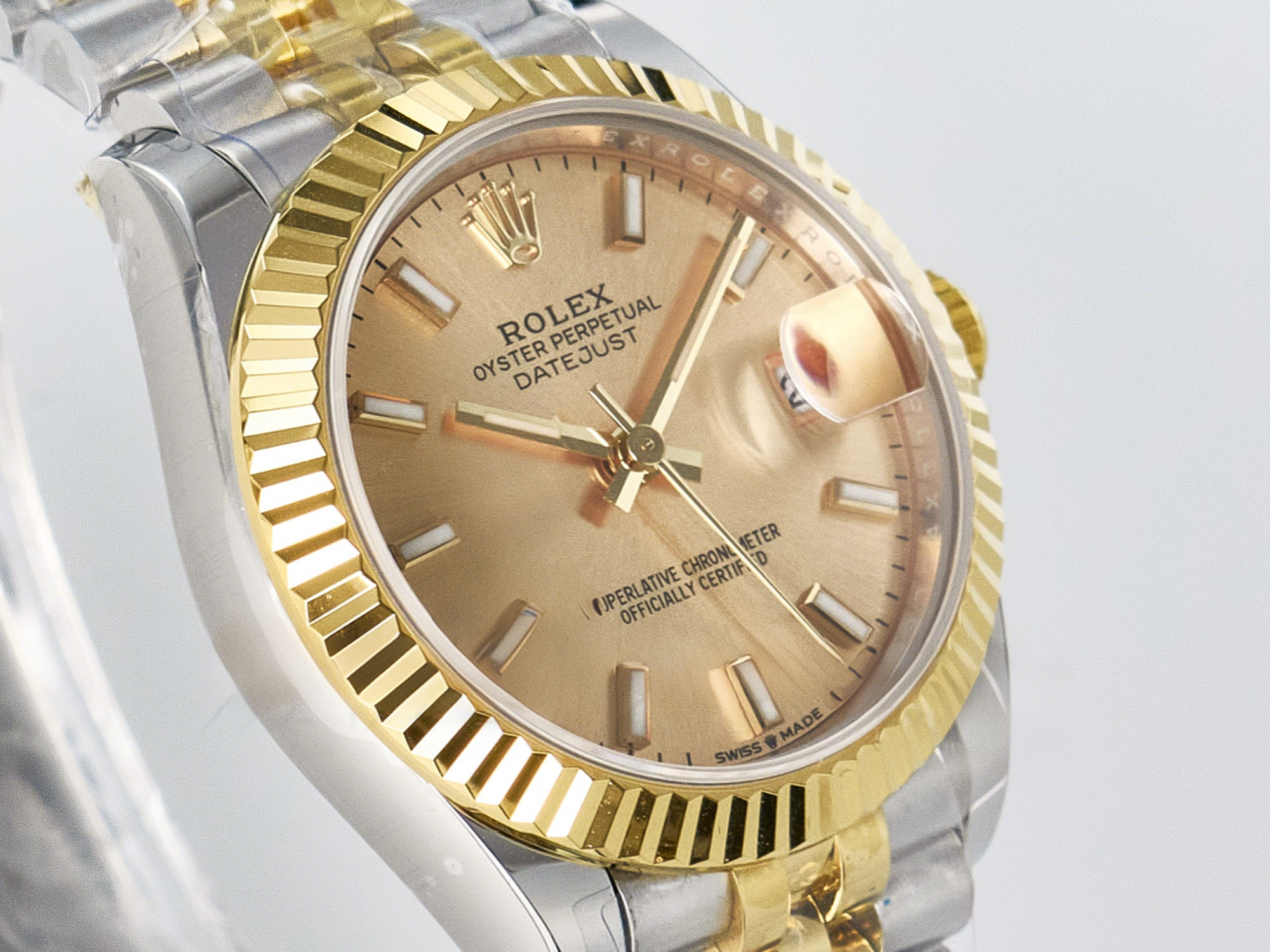 Rolex DateJust 31 278273 ARF 1:1 Best Edition 904L Steel YG Dial Stick Marker on SS/YG Jubilee Bracelet ETA 2688-fasswatch