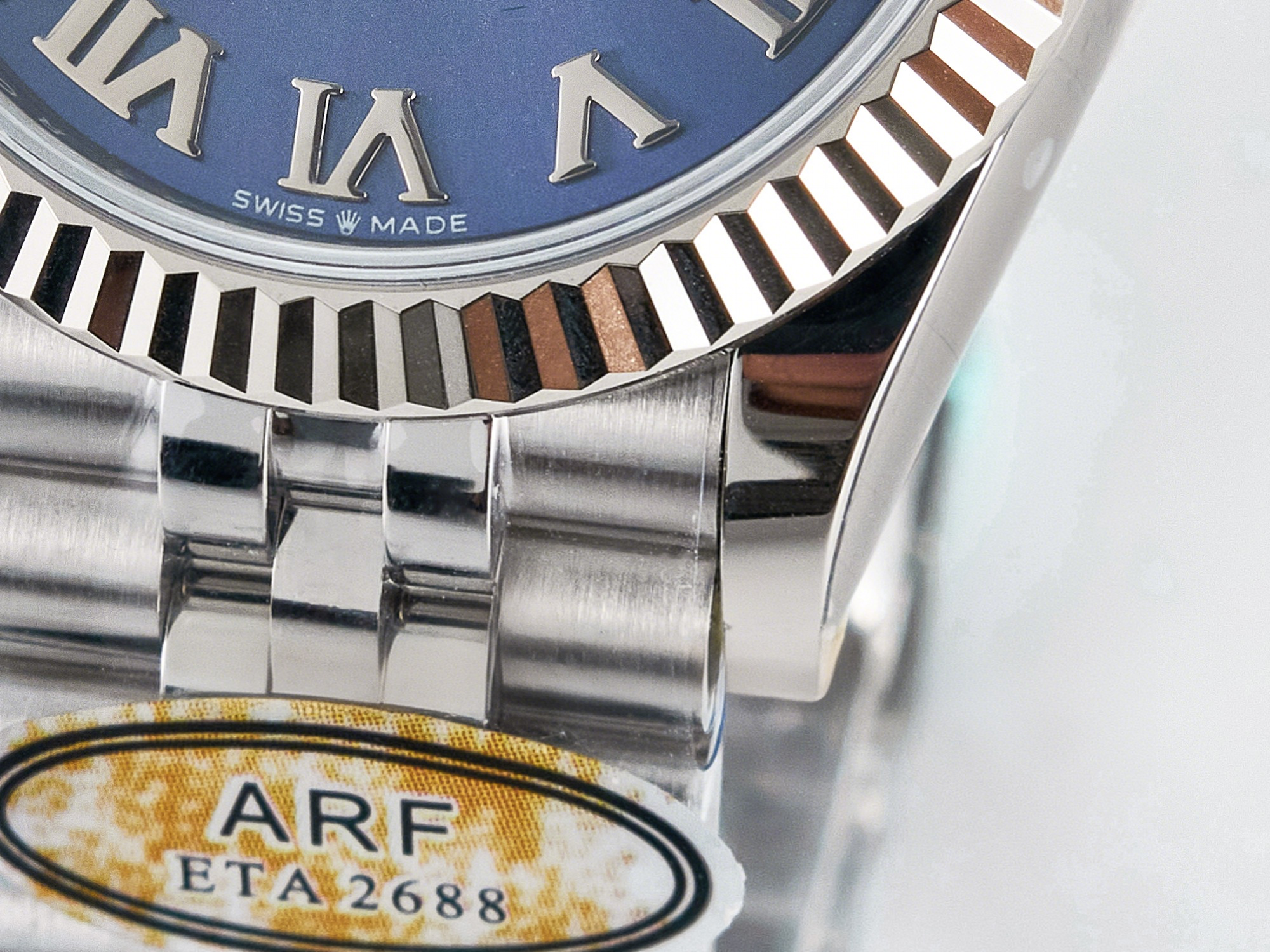 Rolex DateJust 31 278274 ARF 1:1 Best Edition 904L Steel Blue Roman Dial on SS Jubilee Bracelet ETA 2688-fasswatch