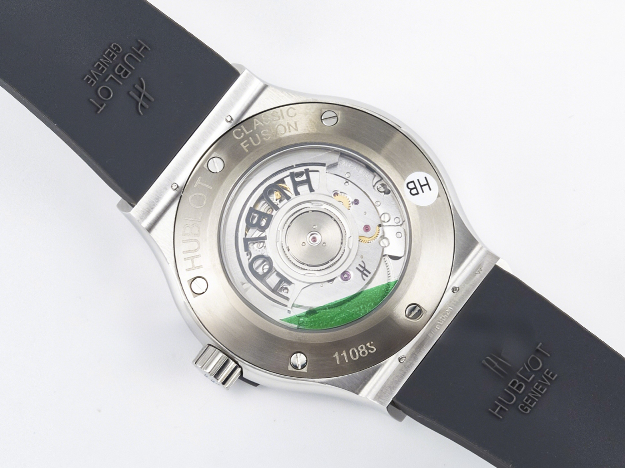 Hublot Classic Fusion Bang 42mm HBF 1:1 Best Edition Gray Dial Diamonds Bezel on Gray Rubber Strap A2892-fasswatch