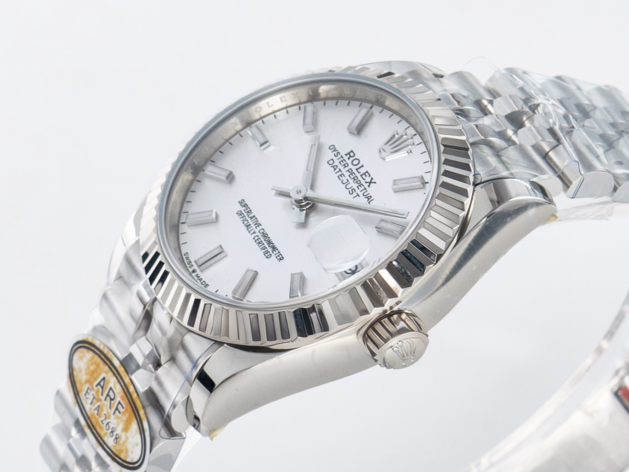 Rolex DateJust 31 278274 ARF 1:1 Best Edition 904L Steel Silver Dial Stick Marker on SS Jubilee Bracelet ETA 2688-fasswatch