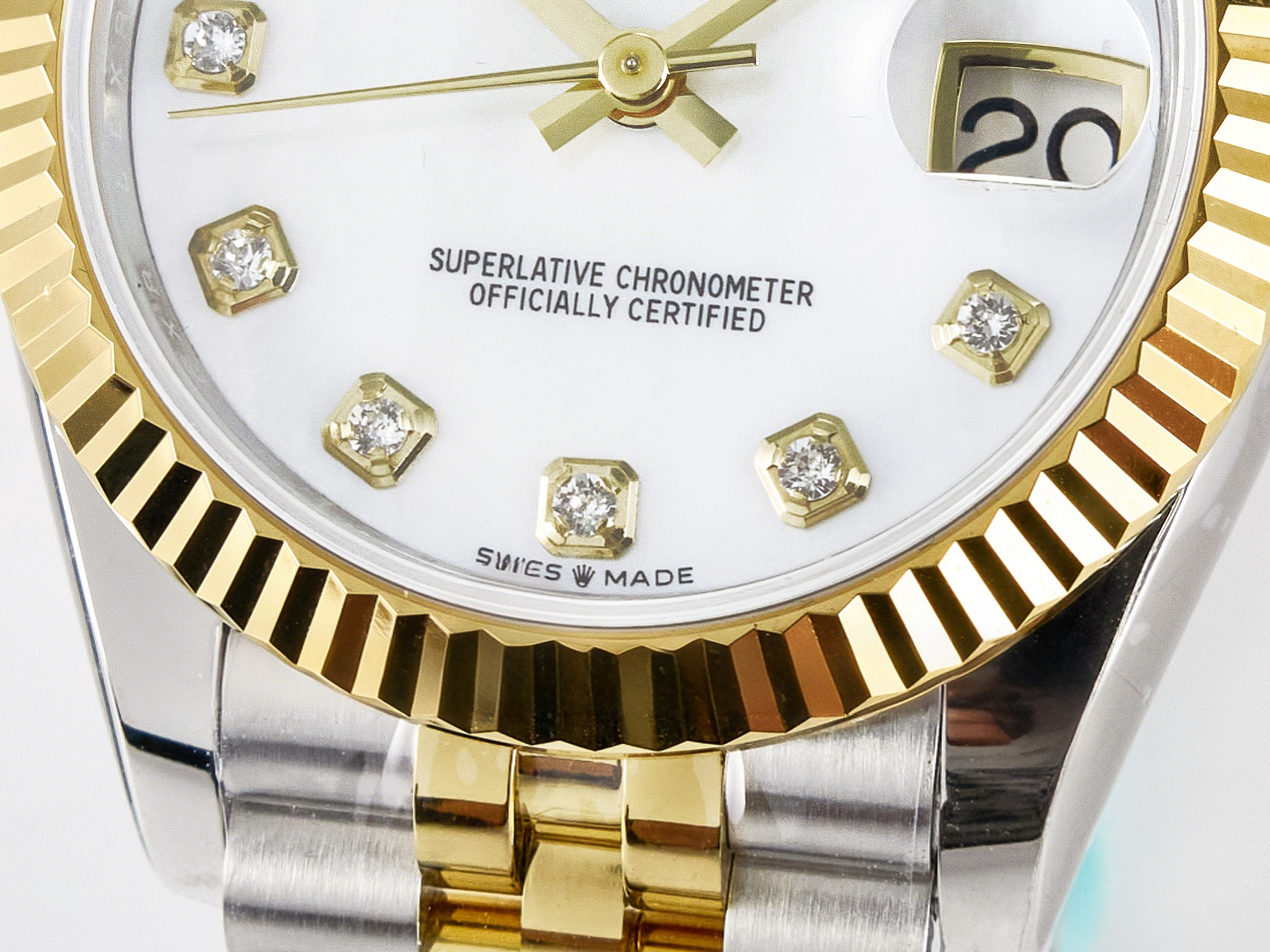 Rolex DateJust 31 278273 ARF 1:1 Best Edition 904L Steel White MOP Diamonds Dial on SS/YG Jubilee Bracelet ETA 2688-fasswatch