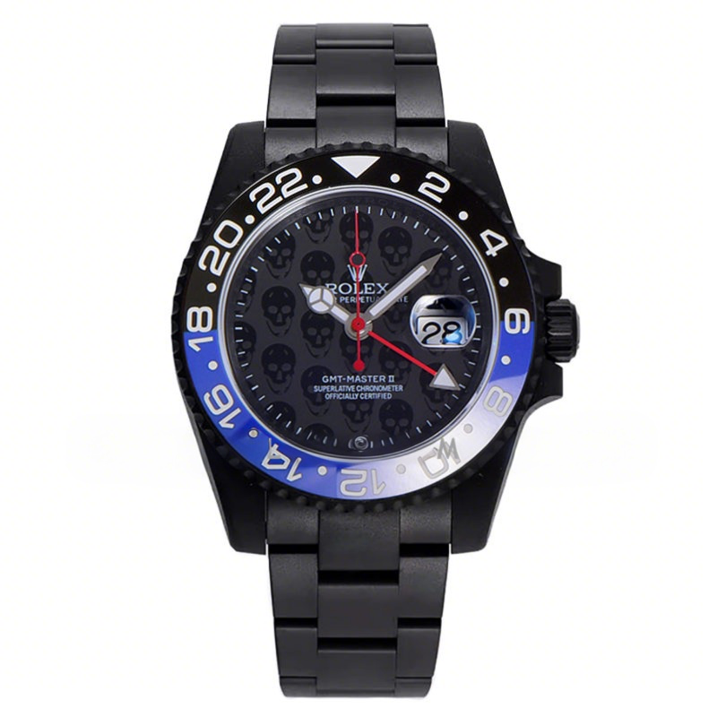 Rolex GMT Master II 116710 Titan Black “Revenge” BLNR Black Dial in DLC-fasswatch