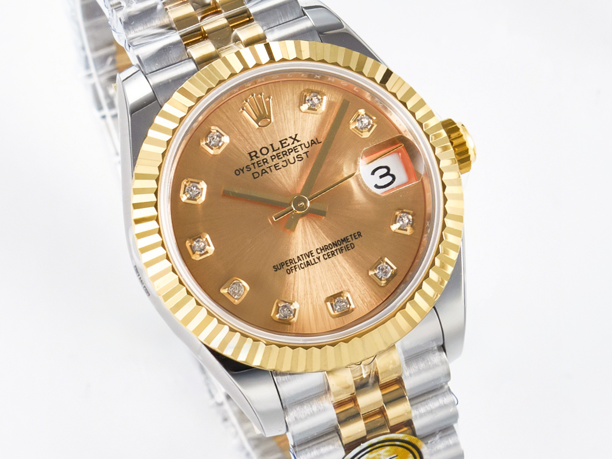 Rolex DateJust 31 278273 ARF 1:1 Best Edition 904L Steel YG Diamonds Dial on SS/YG Jubilee Bracelet ETA 2688-fasswatch