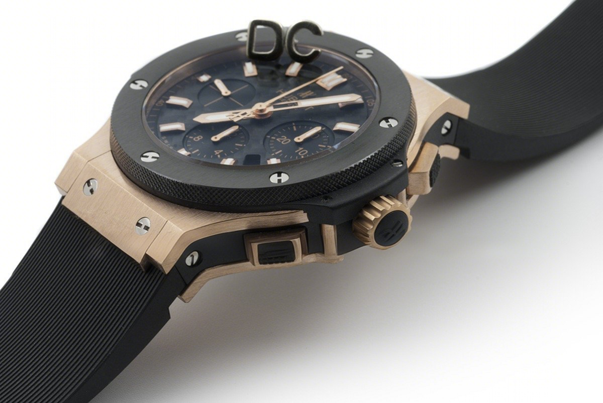 Hublot Big Bang Chronograph Carbon Fibre Dial in Rose Gold-fasswatch
