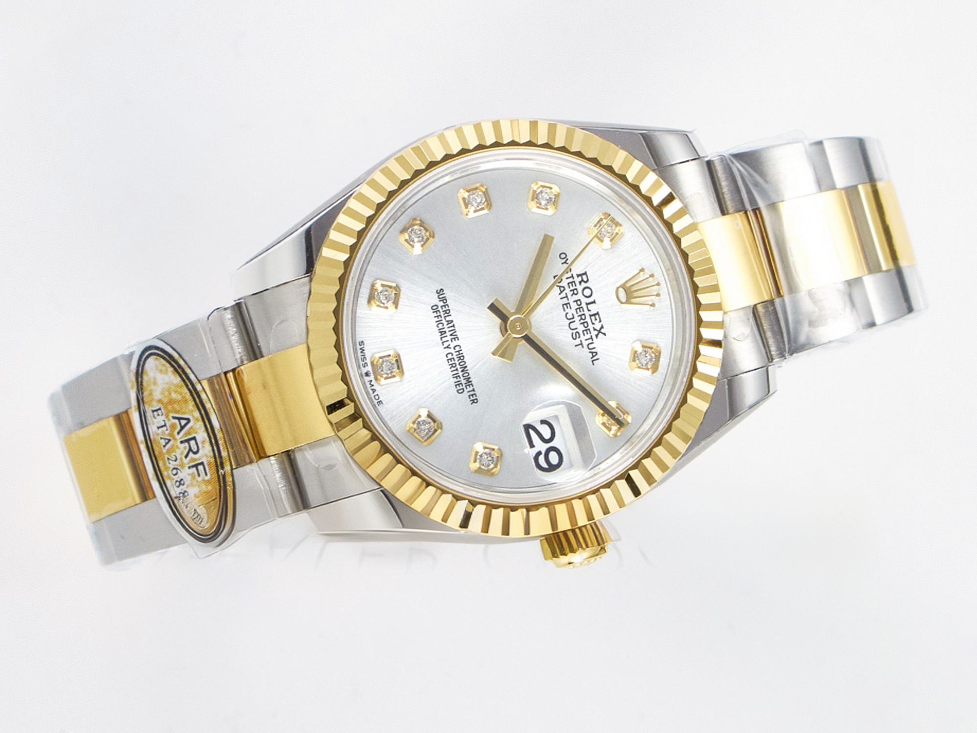 Rolex DateJust 31 278273 ARF 1:1 Best Edition 904L Steel White MOP Dial on SS/YG Oyster Bracelet ETA 2688-fasswatch