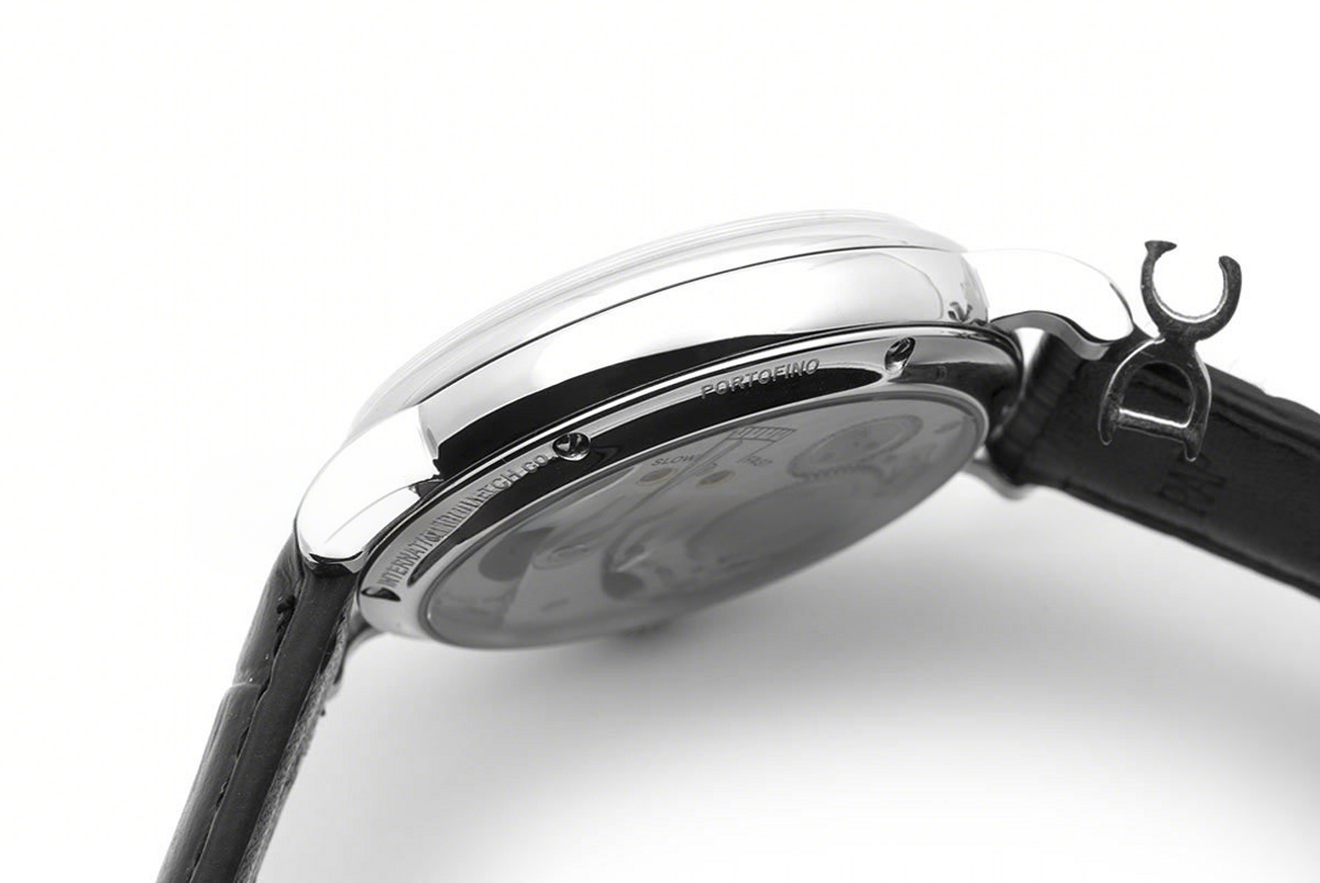 IWC Vintage Portofino Hand Wound IW544801 Black Dial in Steel-fasswatch