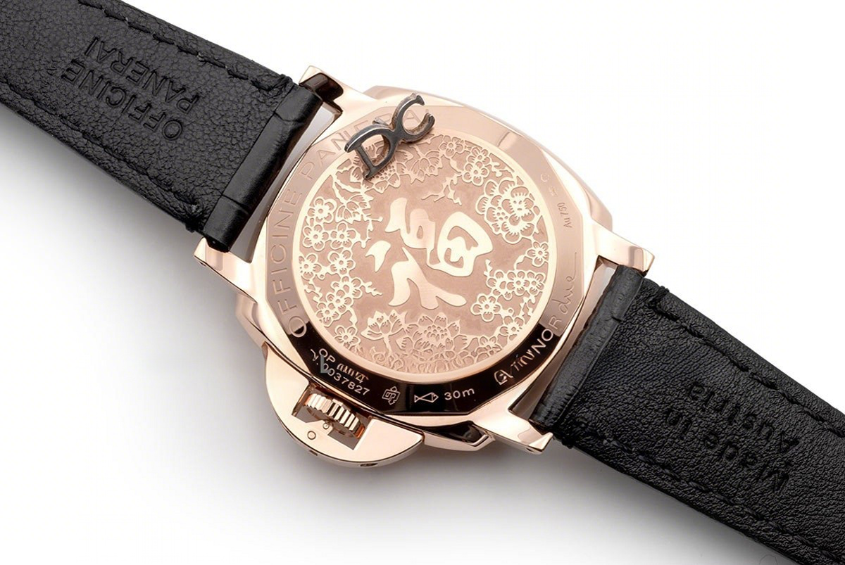 Panerai PAM908 Luminor Due 3 Days Automatic Oro Rosso ‘Fu’ Black Dial-fasswatch