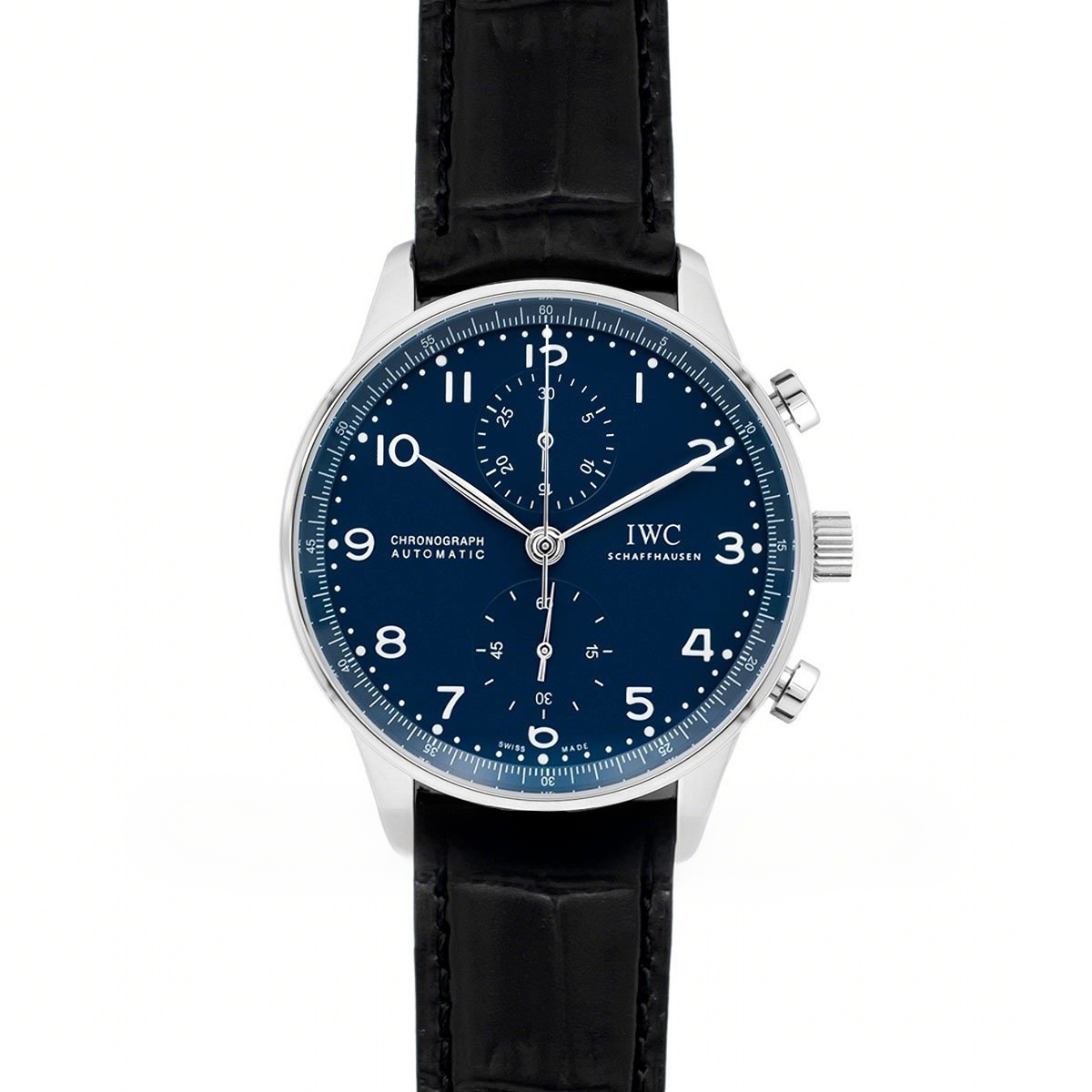 IWC Portugieser Chronograph Edition “150 Years” IW371601 Blue Dial In Steel-fasswatch