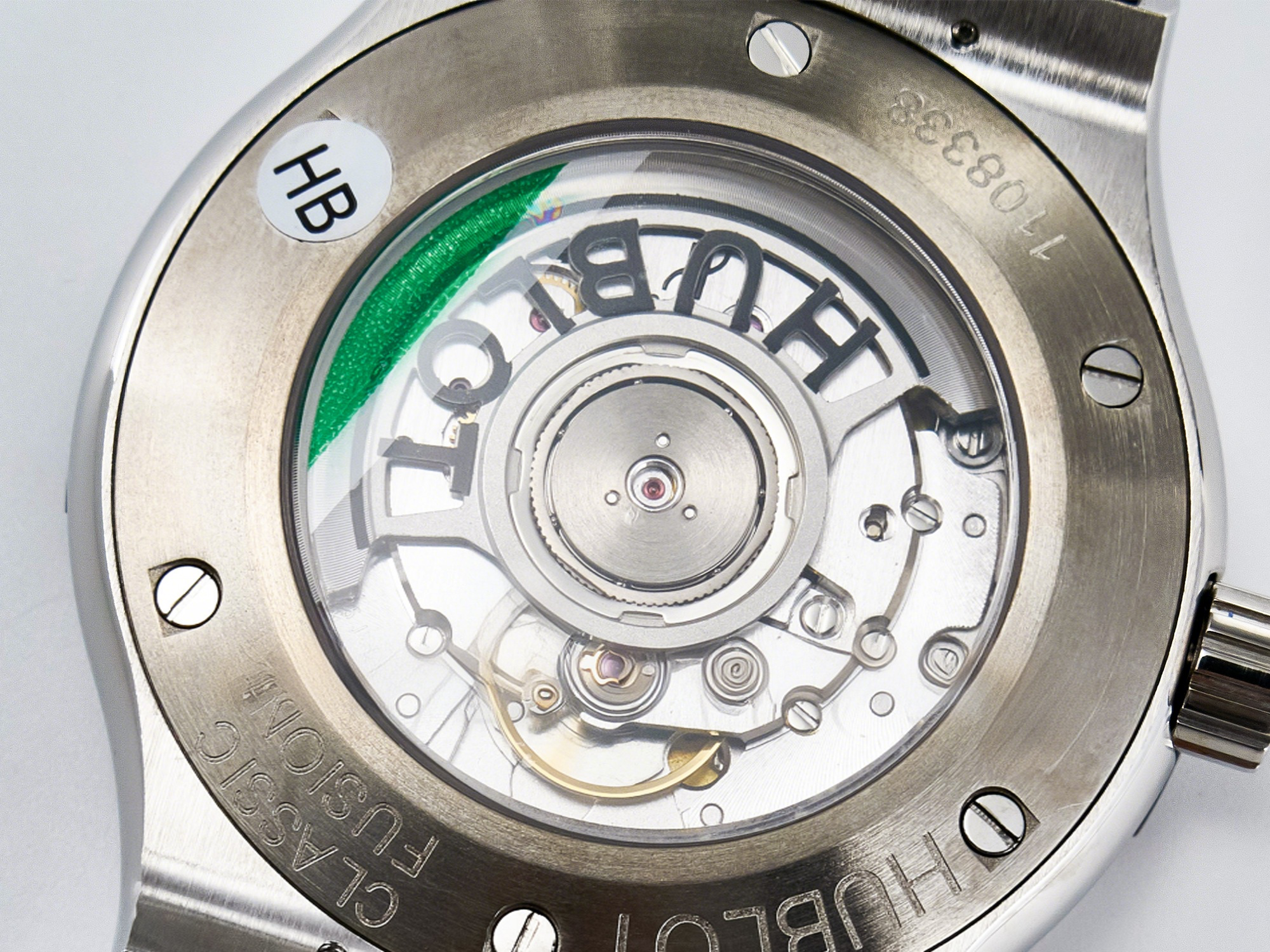 Hublot Classic Fusion Bang 42mm HBF 1:1 Best Edition Gray Dial Diamonds Bezel on Gray Leather Strap A2892-fasswatch