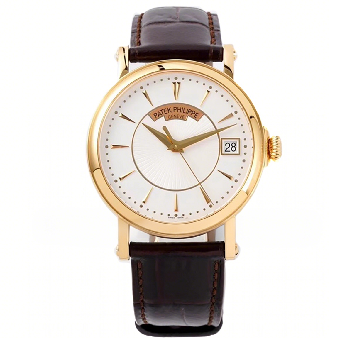 Patek Philippe Calatrava 5153 White Dial in Yellow Gold-fasswatch