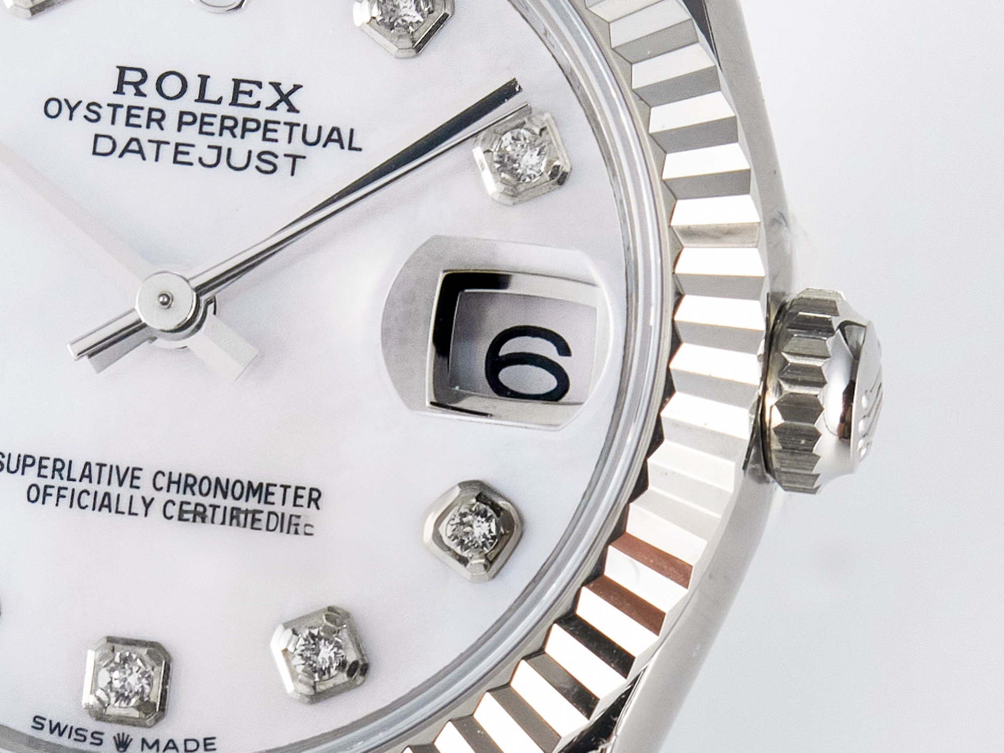 Rolex DateJust 31 278274 ARF 1:1 Best Edition 904L Steel White MOP Diamonds Dial on SS Jubilee Bracelet ETA 2688-fasswatch