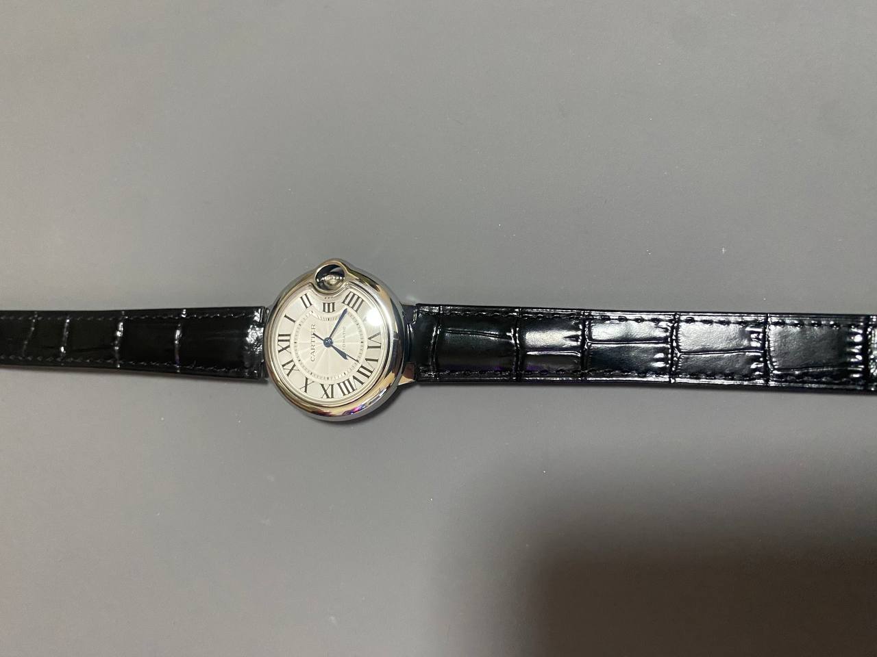 Super Clone 1:1 CARTIER Ballon Bleu BLEU Alligator Strap 33mm WSBB0030 Replica-fasswatch