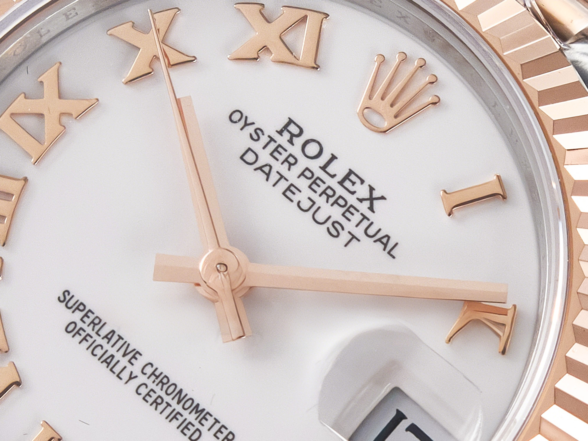 Rolex DateJust 31 278271 ARF 1:1 Best Edition 904L Steel White Roman Dial on SS/RG Jubilee Bracelet ETA 2688-fasswatch