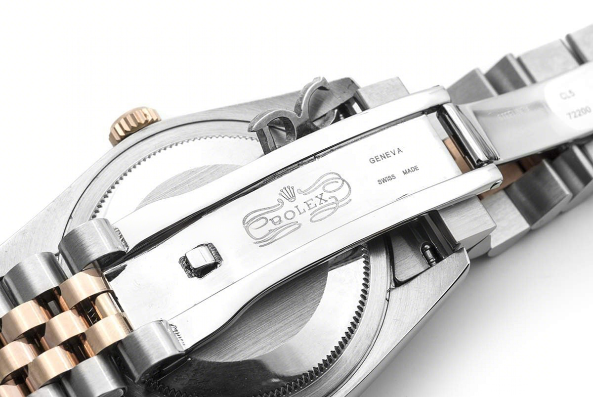 Rolex Datejust II 116333 Pink Dial in Rose Gold/Steel with Diamond Markers-fasswatch