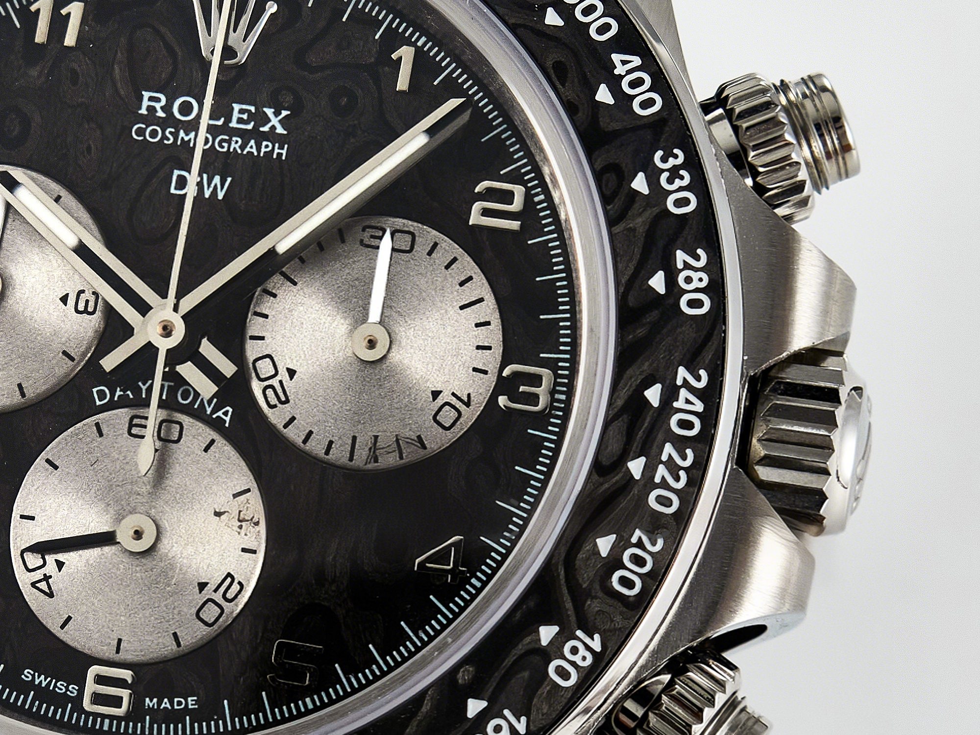 Rolex Daytona EXCEPTIONAL-1 DIWF Best Edition Gray Dial on Black Nylon Strap SH4130-fasswatch